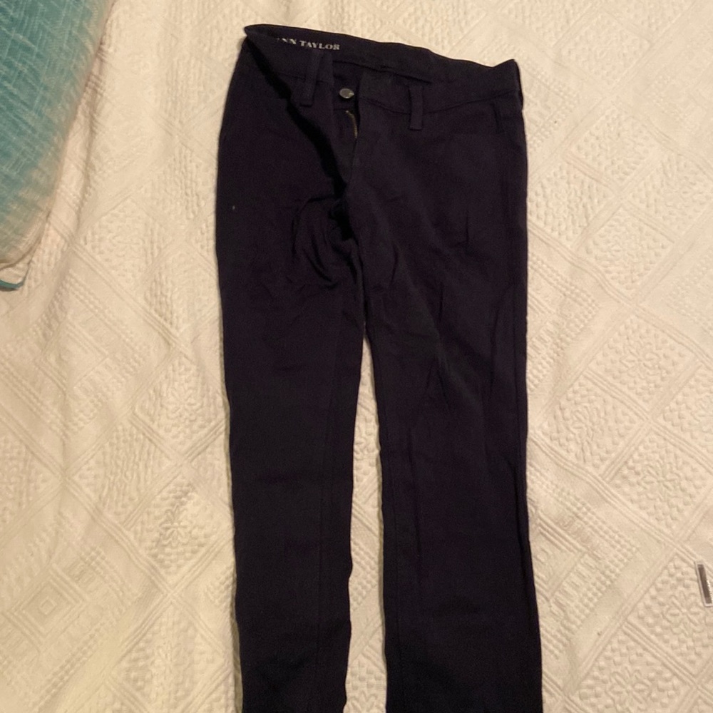 Ann Taylor dark blue black pants. 2